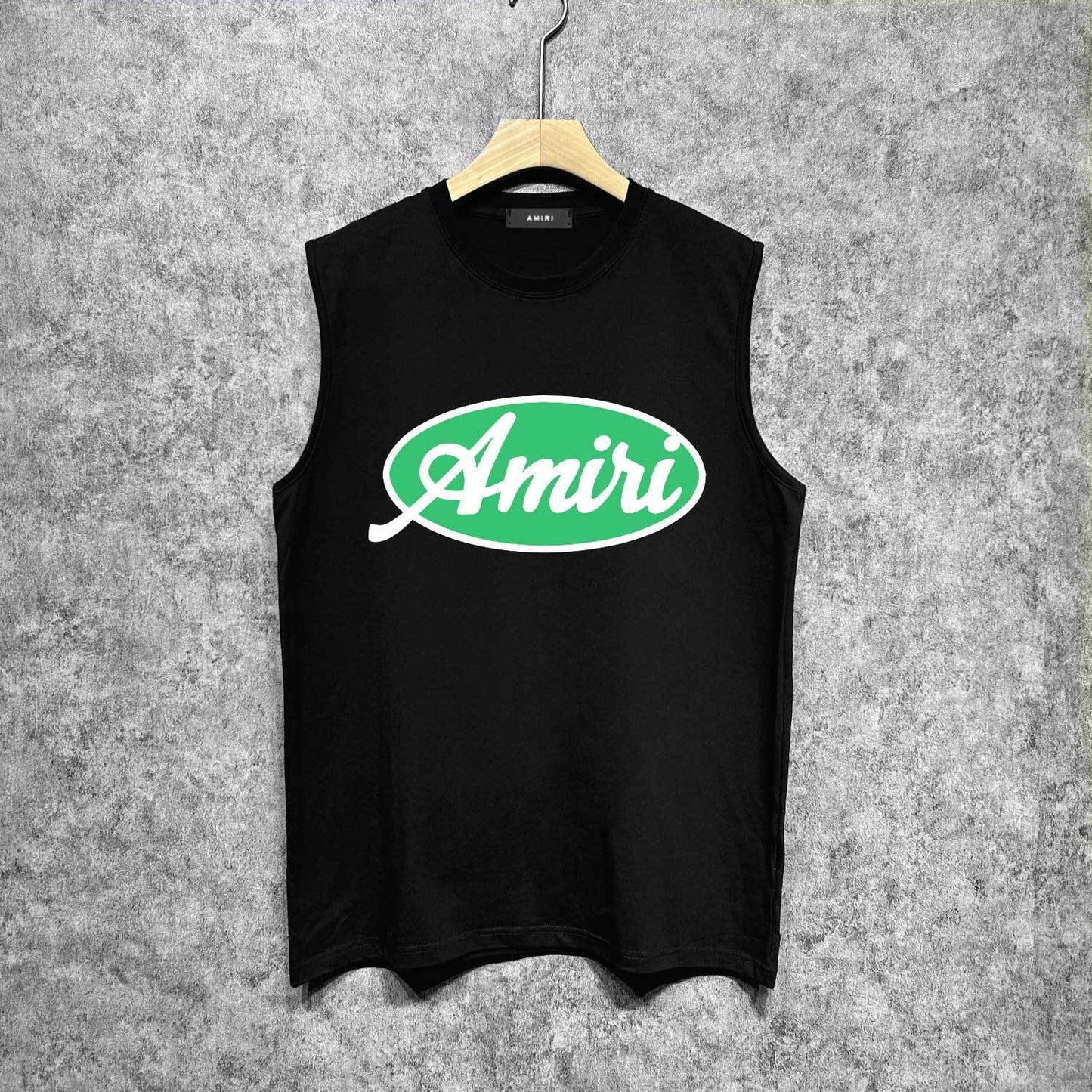 Amiri tank top oval letterprinting