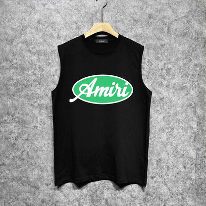 Amiri tank top oval letterprinting