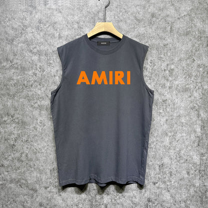 Amiri tank top thick flat simple letterprinting