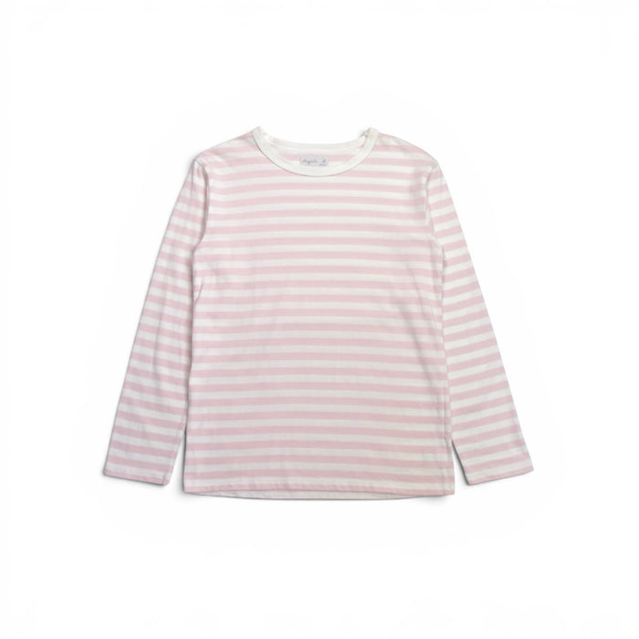 agnes b. border L/S (pink&white)
