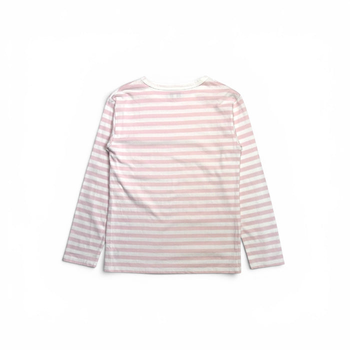 agnes b. border L/S (pink&white)