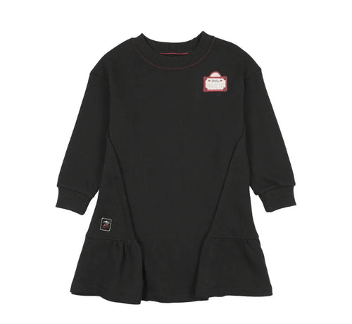 Analogie Black Mon Paris Girls Panel Dress