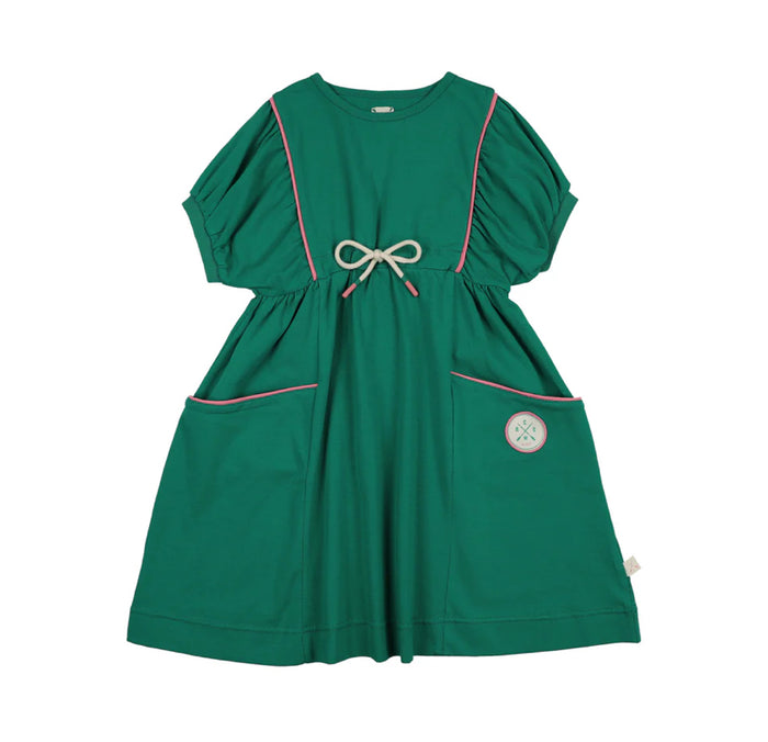 Analogie Boating Crew Dress Ss - Electric Green