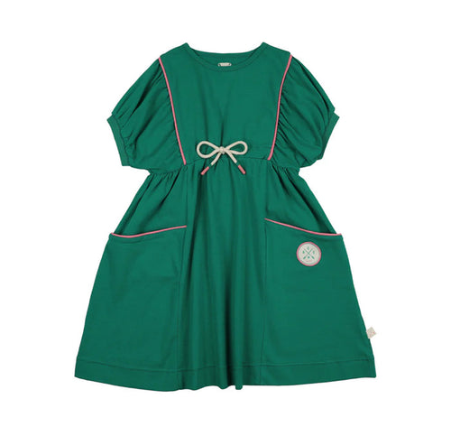 Analogie Boating Crew Dress Ss - Electric Green