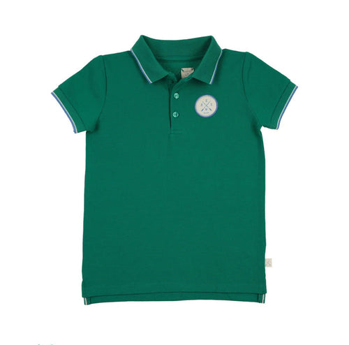 Analogie Boating Crew Short Sleeve Polo 10Y-16Y - Electric Green