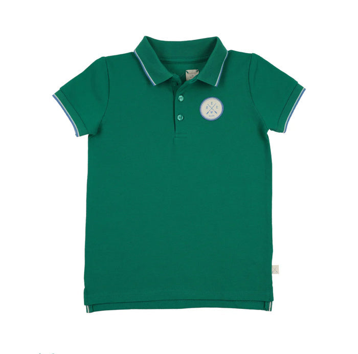 Analogie Boating Crew Short Sleeve Polo 4T-8Y - Electric Green