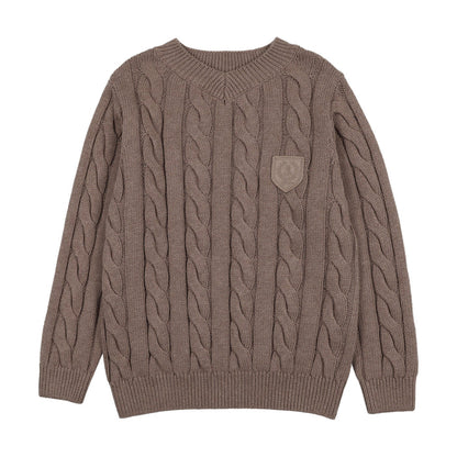 Analogie Chunky V Neck Sweater