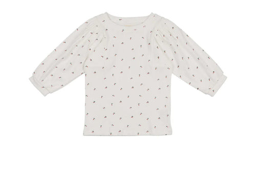 Analogie Denim Capsule Girls Tee 3/4 - White