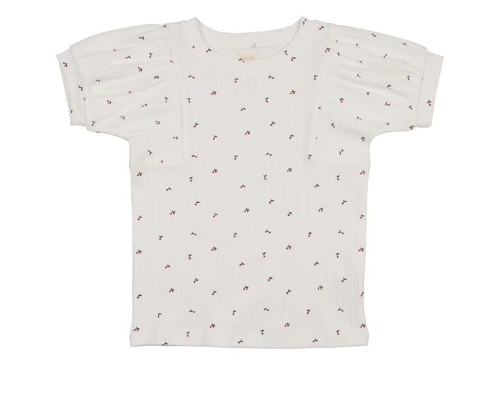 Analogie Denim Capsule Girls Tee Ss - White