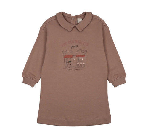 Analogie Dried Rose Cafe Girls Sweatshirt Dress