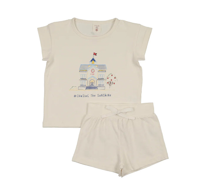 Analogie House Marled Set Boy - Cream