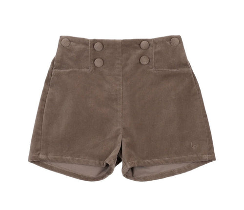 Analogie Misty Oat Velvet Shorts