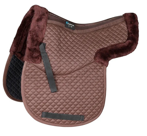 Arma Half Lined Numnah- Brown- 17-18"