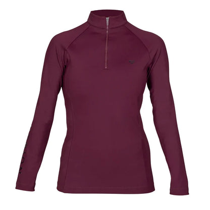 Aubrion Eltar Young Rider Base Layer- Black Cherry