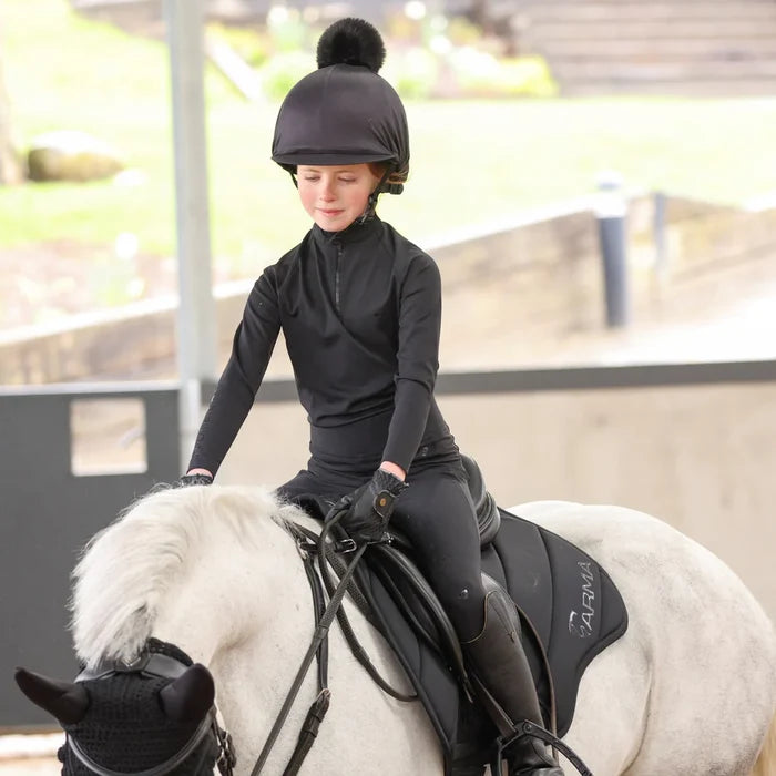 Aubrion Eltar Young Rider Base Layer- Black