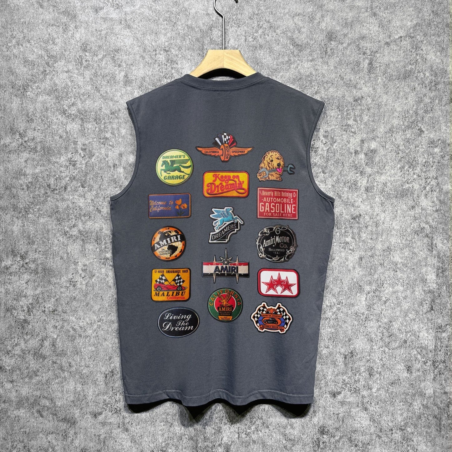 Amiri tank top multi-chapter printing