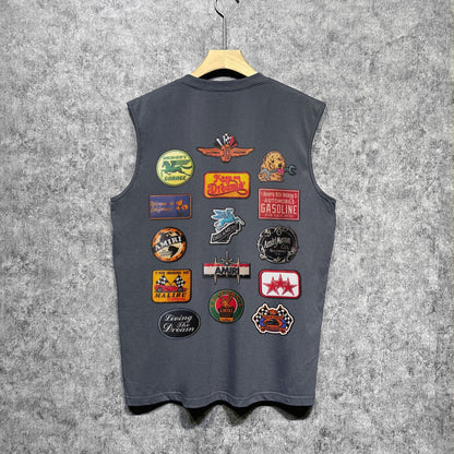 Amiri tank top multi-chapter printing