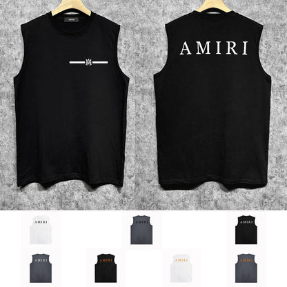 Amiri tank top spider letter printing