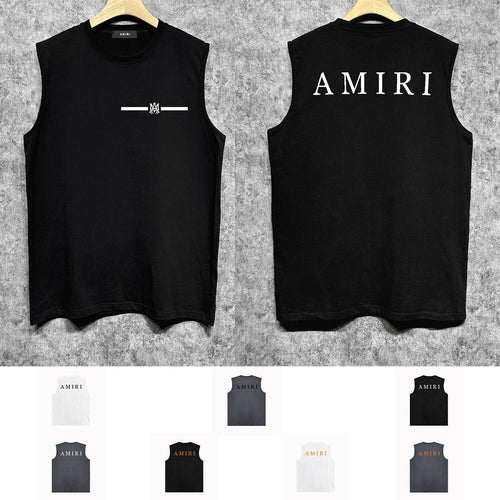 Amiri tank top spider letter printing