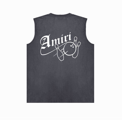 Amiri tank top bowling print