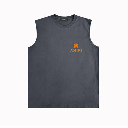 Amiri tank top small spider letter horizontal stripprinting