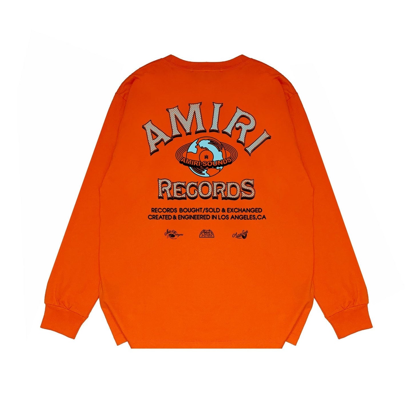 Amiri Long Sleeved Shirt Printed Trendy Pure Cotton
