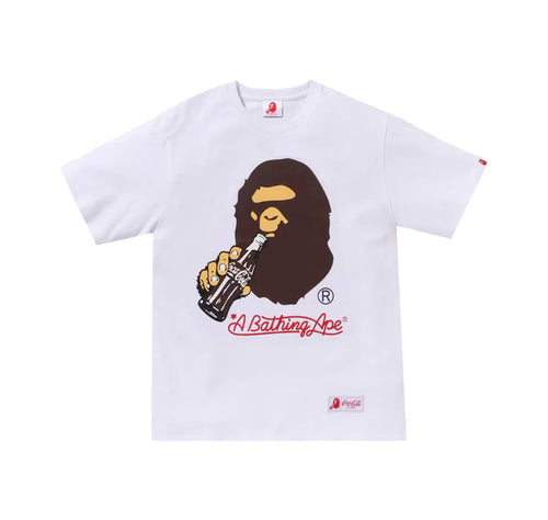 BAPE x Coca-Cola Ape Head Tee White