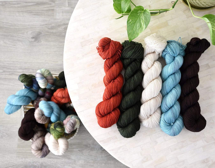 Destination Yarn fingering weight yarn Basilica - dyed to order