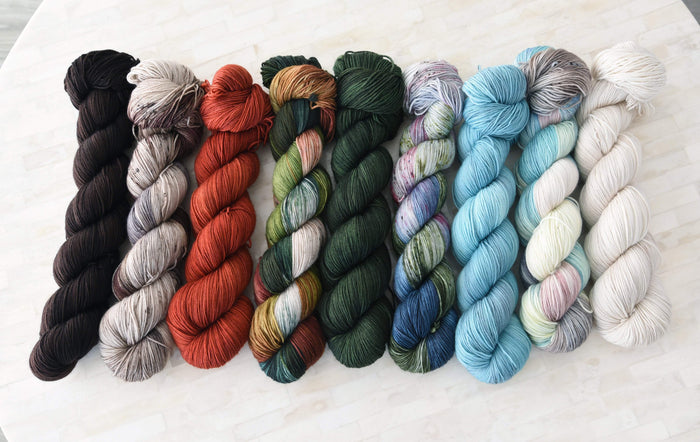Destination Yarn fingering weight yarn Basilica - dyed to order