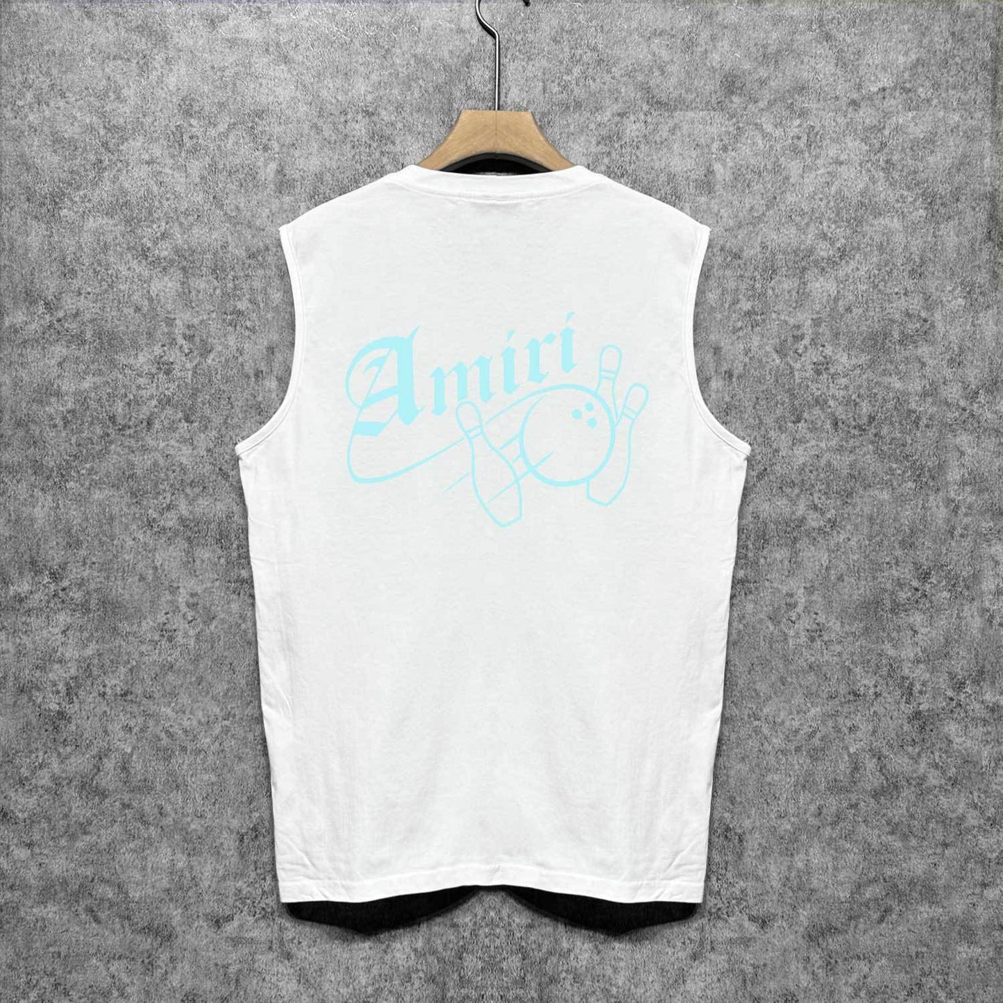 Amiri tank top bowling print