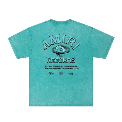 Amiri Washed Distressed T Shirt Printed Trendy Pure Cotton