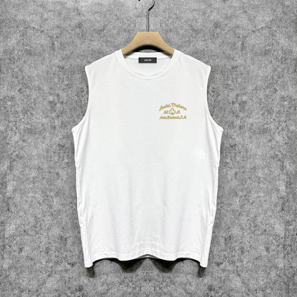 Amiri tank top lion medal printing