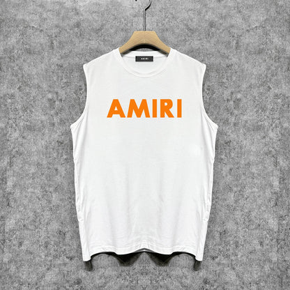 Amiri tank top thick flat simple letterprinting