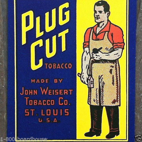 BIG JOHN PLUG CUT Tobacco Chew Label 1920s