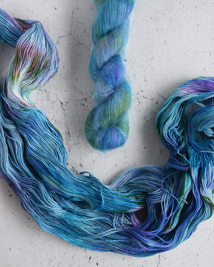Birds of a Feather Shawl Kit - Mohair and Cashmere