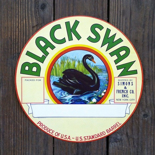 BLACK SWAN BARREL Label 1920s