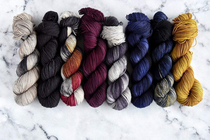 Destination Yarn fingering weight yarn Bordeaux - dyed to order