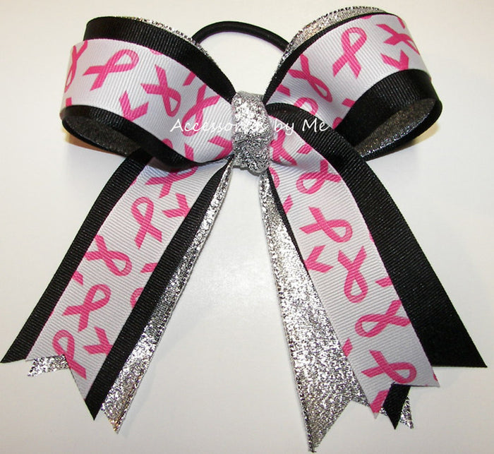 Breast Cancer Pink Ponytail Holder