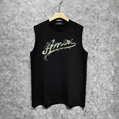 Amiri tank top ye man letterprinting