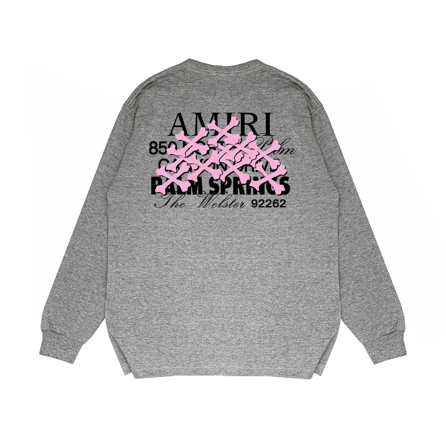 Amiri Long Sleeved Shirt Printed Trendy Pure Cotton