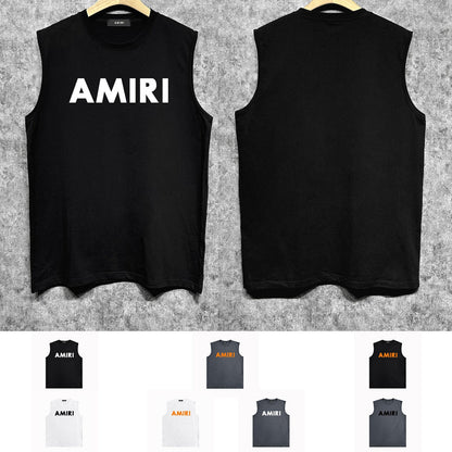 Amiri tank top thick flat simple letterprinting