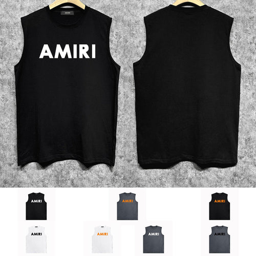 Amiri tank top thick flat simple letterprinting