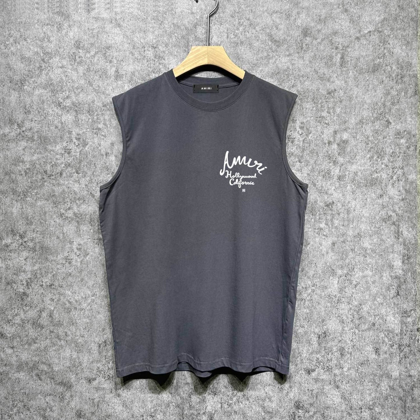Amiri tank top california hollywood letterprinting