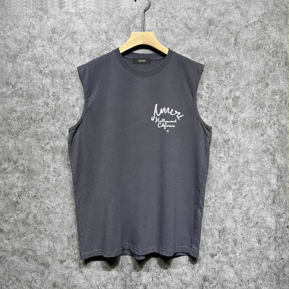 Amiri tank top california hollywood letterprinting
