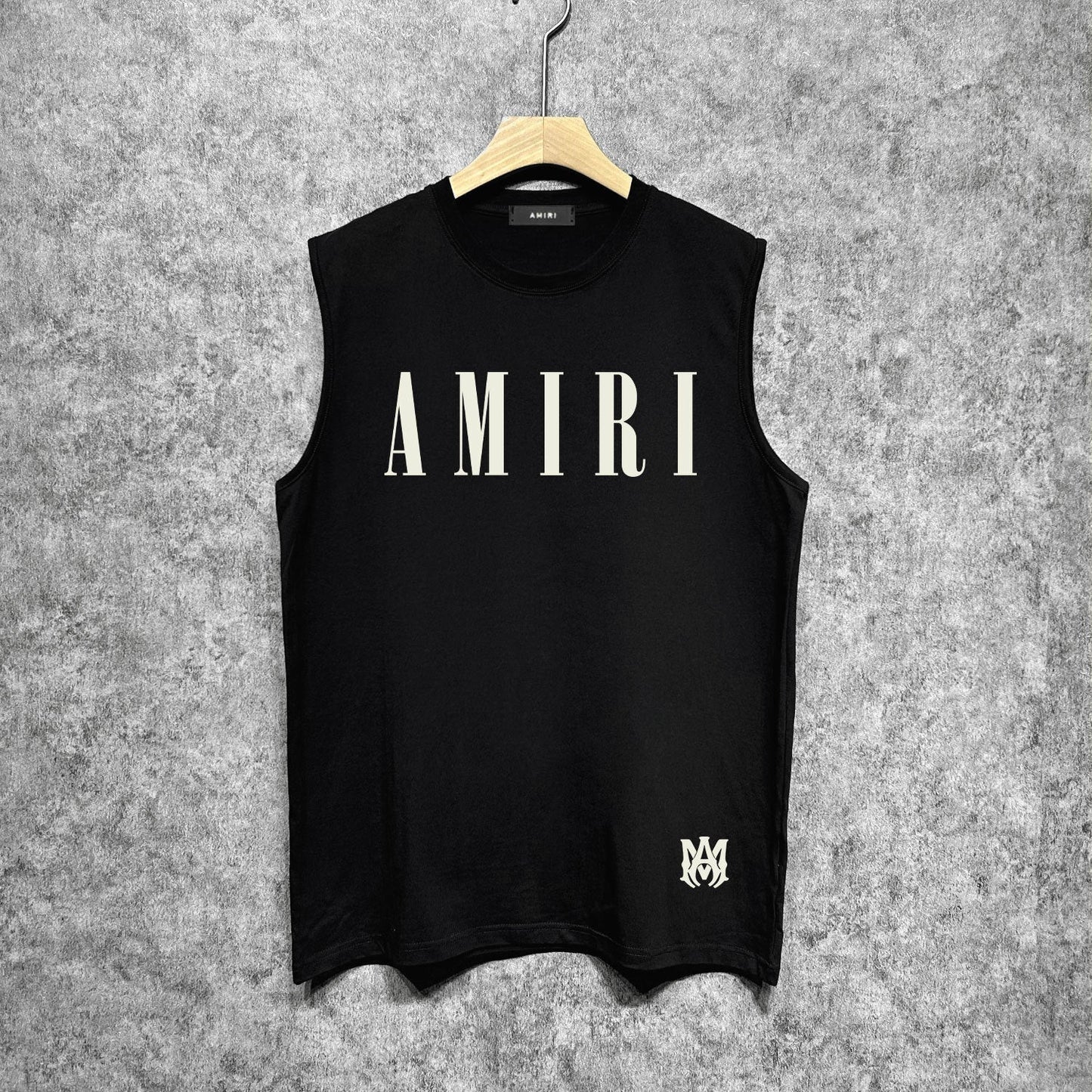 Amiri tank top letter spider printing