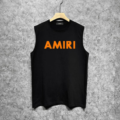 Amiri tank top thick flat simple letterprinting