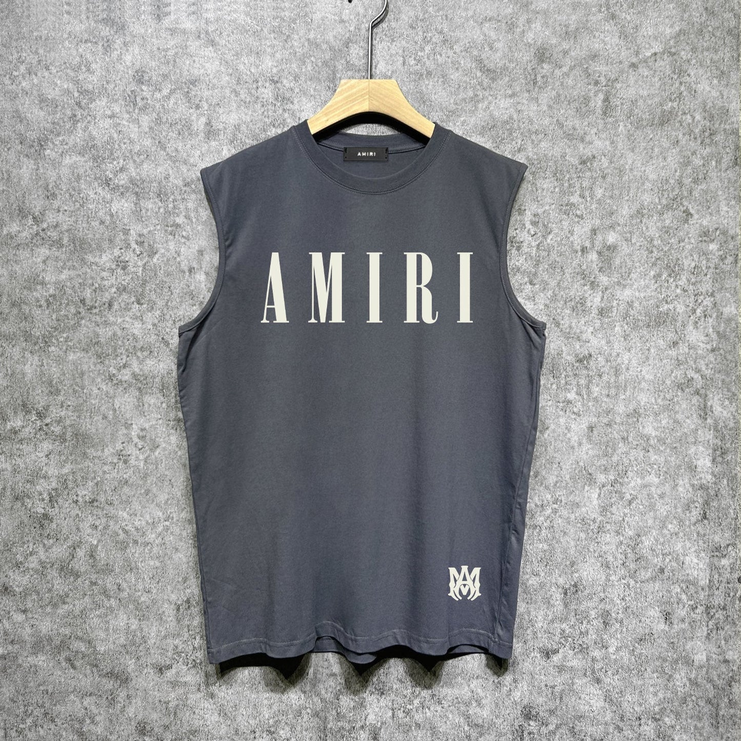 Amiri tank top letter spider printing
