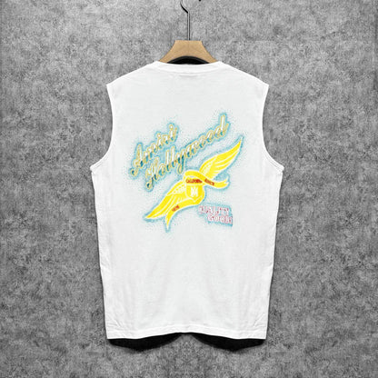 Amiri tank top star point wings printing