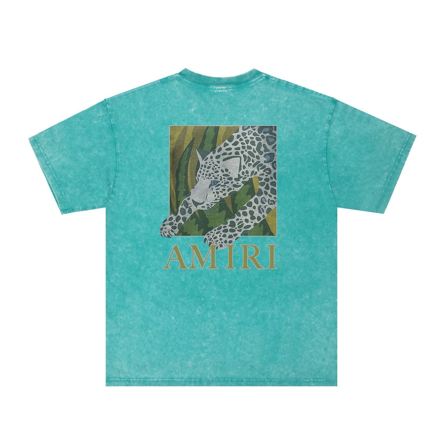 Amiri Washed Distressed T Shirt Printed Trendy Pure Cotton