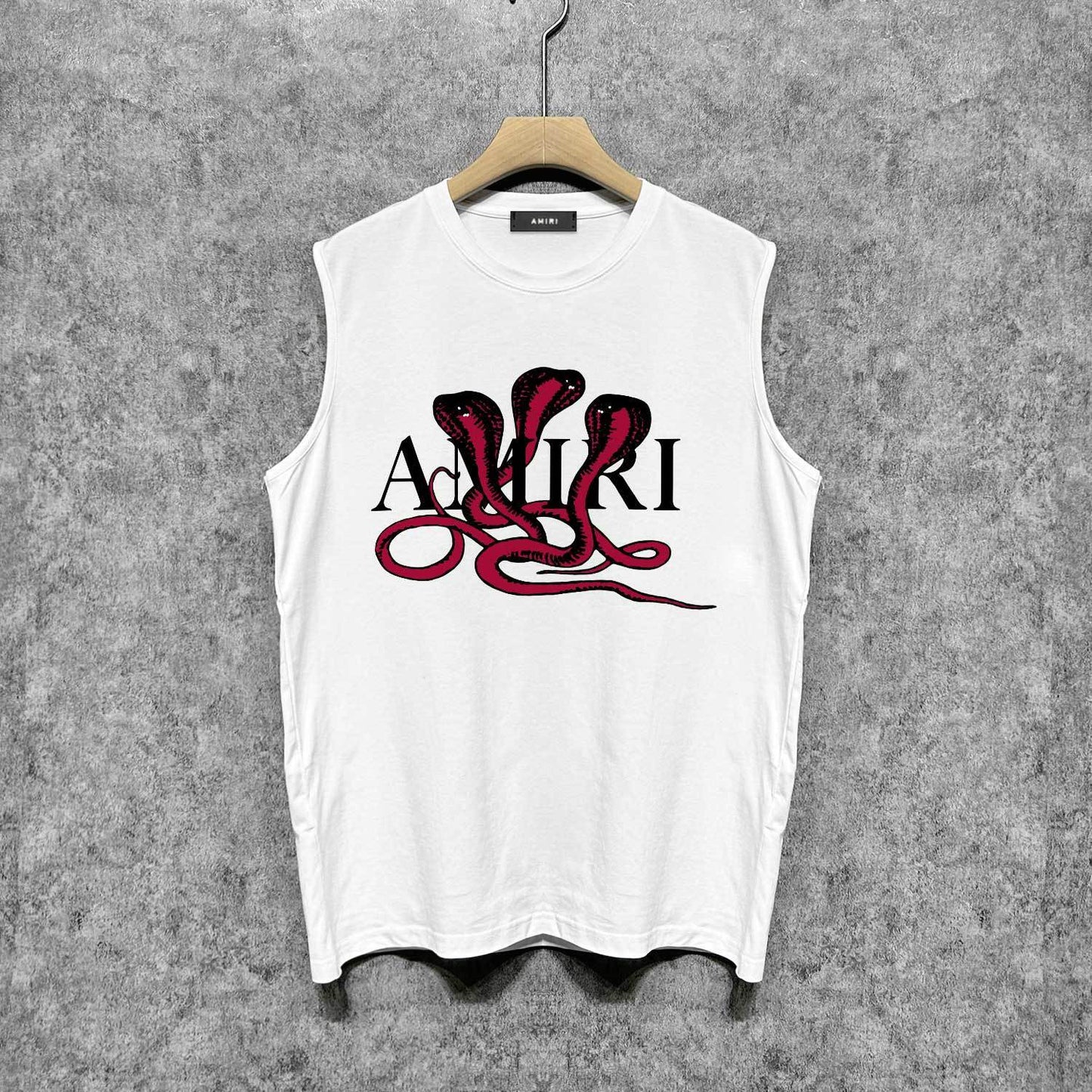 Amiri tank top new font cobra printing